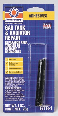 Купить Permatex 80884 Состав для ремонта бензобака и радиатора GTR-1 29 г.